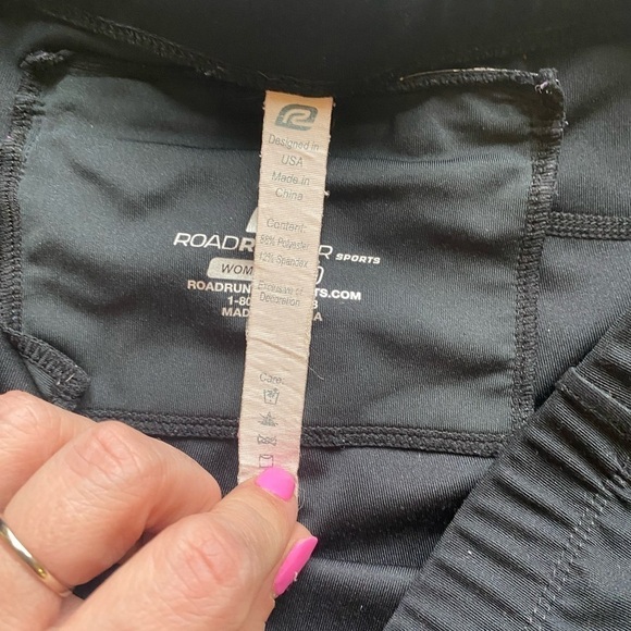 Pink and black road runner size large ladies Capri length - Picture 6 of 7